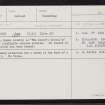 Muckle Hamar, HU24SE 7, Ordnance Survey index card, Recto