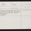 Gruni Gill, HU25NE 14, Ordnance Survey index card, Recto