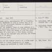 South Houllan, HU25NE 15, Ordnance Survey index card, page number 1, Recto