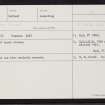 Engamoor, HU25NE 17, Ordnance Survey index card, Recto