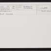 Noonsbrough, HU25NE 18, Ordnance Survey index card, Recto