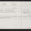 Bottom, HU25NE 19, Ordnance Survey index card, Recto