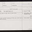 South Houllan, HU25NE 24, Ordnance Survey index card, Recto