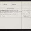 Mill Geates, HU25NE 27, Ordnance Survey index card, Recto
