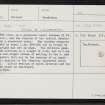 Shun Of Longaness, HU25NE 28, Ordnance Survey index card, Recto