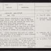 Loch Of Gruting, HU25SE 24, Ordnance Survey index card, page number 1, Recto