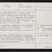 Scord Of Brouster, HU25SE 26, Ordnance Survey index card, page number 2, Verso