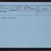 Burga Water, HU25SW 5, Ordnance Survey index card, Recto