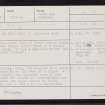 Sclater's Cuml, HU25SW 8, Ordnance Survey index card, Recto
