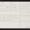 Burn Of Setter, HU25SW 14, Ordnance Survey index card, Recto