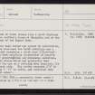 Burnside, HU27NE 10, Ordnance Survey index card, page number 1, Recto