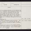 Loch Of Houlland, Esha Ness, HU27NW 5, Ordnance Survey index card, page number 3, Recto