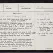 Breckon, Crosskirk, Cemetery And War Memorial, HU27NW 6, Ordnance Survey index card, page number 1, Recto