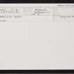 Tangwick Haa, HU27NW 17, Ordnance Survey index card, Recto