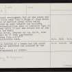 Hamnavoe, HU28SW 2, Ordnance Survey index card, page number 2, Recto