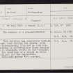 Tingon, HU28SW 4, Ordnance Survey index card, Recto