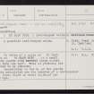 Scarff, HU28SW 7, Ordnance Survey index card, Recto