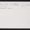 Scat Ness, HU30NE 4, Ordnance Survey index card, Recto