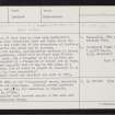 Scat Ness, HU30NE 4, Ordnance Survey index card, Recto