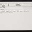 Ness Of Burgi, HU30NE 7, Ordnance Survey index card, Recto