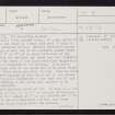 Braemar, HU31NE 4, Ordnance Survey index card, page number 1, Recto