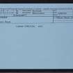 Southvoe, HU31SE 6, Ordnance Survey index card, Recto