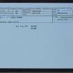 Brandsiclett, HU33NE 5, Ordnance Survey index card, Recto