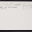 West Burra, Bruna Ness, HU33NE 8, Ordnance Survey index card, Recto
