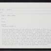 West Burra, Minn 1, House, HU33SE 44, Ordnance Survey index card, Recto