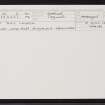 White Ness, St Ola's Church, HU34SE 3, Ordnance Survey index card, Recto
