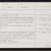 Yahaarwell, HU34SW 2, Ordnance Survey index card, Recto