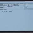 Yahaarwell, HU34SW 2, Ordnance Survey index card, Recto