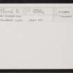 East Burrafirth, HU35NE 1, Ordnance Survey index card, Recto