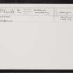 Sefster, HU35SW 14, Ordnance Survey index card, Recto