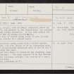 Ladie Hill, HU36NE 1, Ordnance Survey index card, Recto