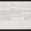 Lubba, HU37NE 4, Ordnance Survey index card, Recto