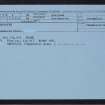 Mangaster, HU37SW 2, Ordnance Survey index card, Recto