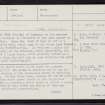 Sumburgh Head, HU40NW 1, Ordnance Survey index card, page number 1, Recto