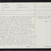 Dalsetter, HU41NW 2, Ordnance Survey index card, page number 1, Recto
