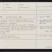 Troswick, HU41NW 5, Ordnance Survey index card, Recto