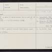 Braefield, HU41NW 8, Ordnance Survey index card, Recto