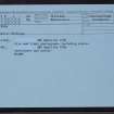 Catpund, HU42NW 1, Ordnance Survey index card, Recto
