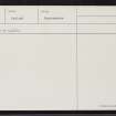 Burraland, HU42SW 1, Ordnance Survey index card, page number 2, Verso