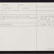 Gulberwick, HU43NW 14, Ordnance Survey index card, Recto