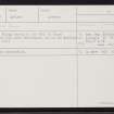 Gulberwick, HU43NW 14, Ordnance Survey index card, Recto