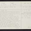 Lerwick, South Road, Clickimin, HU44SE 2, Ordnance Survey index card, page number 1, Recto