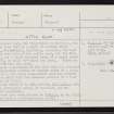 Little Asta, HU44SW 10, Ordnance Survey index card, page number 1, Recto