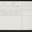 Ling Ness, HU45SE 22, Ordnance Survey index card, Recto