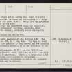 Lunna, Chapel Knowe, HU46NE 4, Ordnance Survey index card, page number 2, Verso