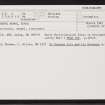Lunna, Chapel Knowe, HU46NE 4, Ordnance Survey index card, Recto